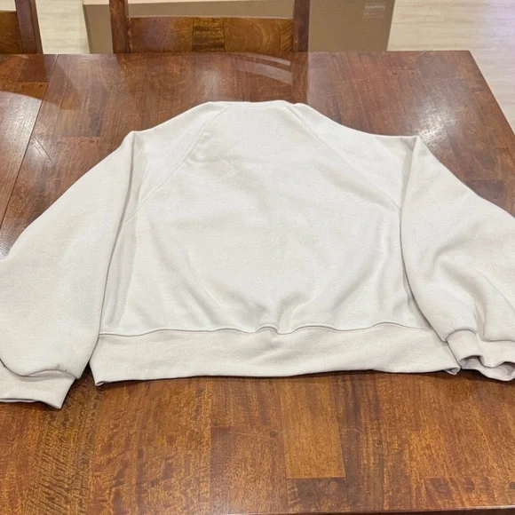 Better Together Slightly Oversized Slightly Cropped Cream Sweater - Picture 6 of 6